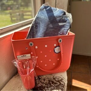 Original Bogg®️ Bag Coral Tote with Accessories